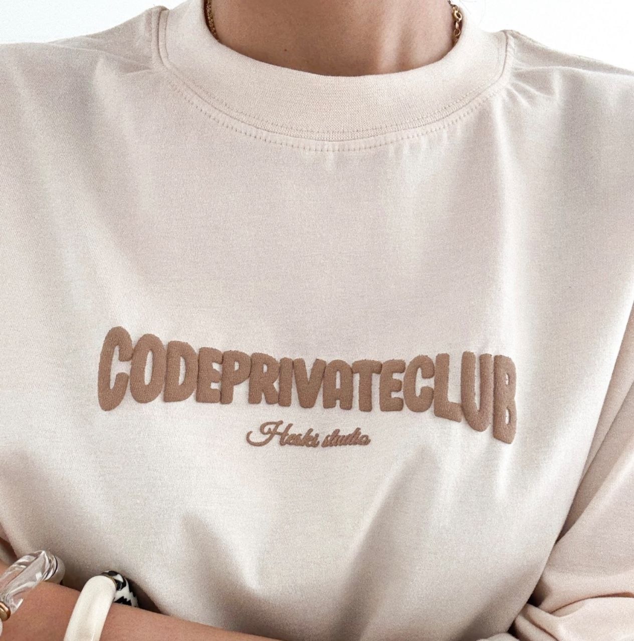 تیشرت باکسی codeprivateclup  زنانه کد 10655